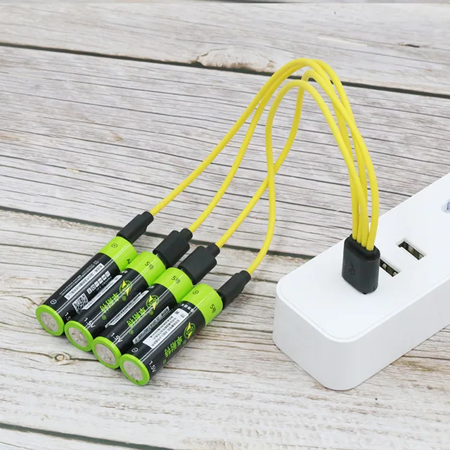 

ZNTER 2550mwh 1.5V USB AA 1700mAh li-polymer li-po usb rechargeable lithium li-ion battery usb 2 hours fast charge