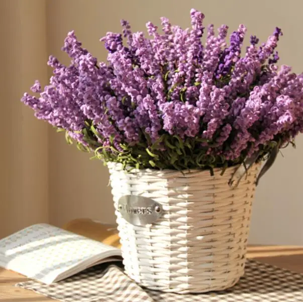 Romatic Pink Purple Lavender Pe Artificial Flower Valentine Day Gift Romatic Pink Purple Lavender Pe Artificial Flower Valentine Day Gift Home Decoration Wedding Party Desk Wall Decor 15pcs Lot In Dried Flowers