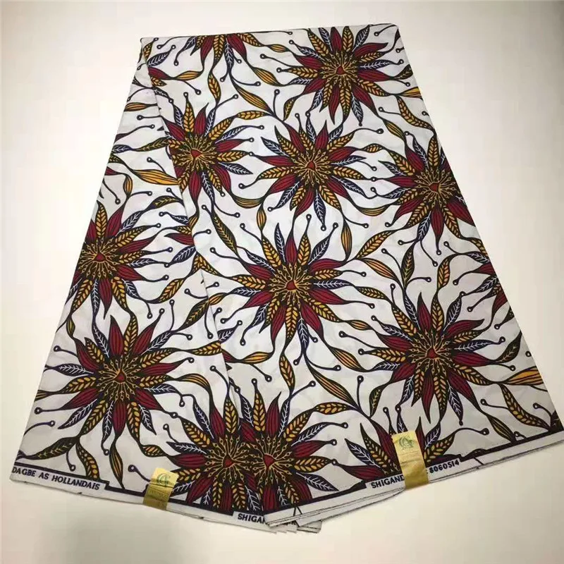 WG! Африканский воск блок печатает 100% хлопок Анкара ткань Африканский java восковые печатные ткани 6 ярдов для праздничное платье! L112002