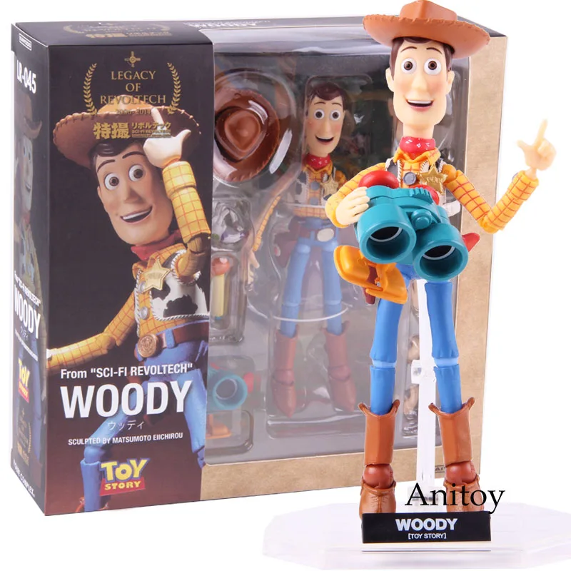

SCI-FI Revoltech Action Figure Toy Story Woody Legacy Of Revoltech 2006-2014 PVC Collectible Model Toys for Kids Gifts