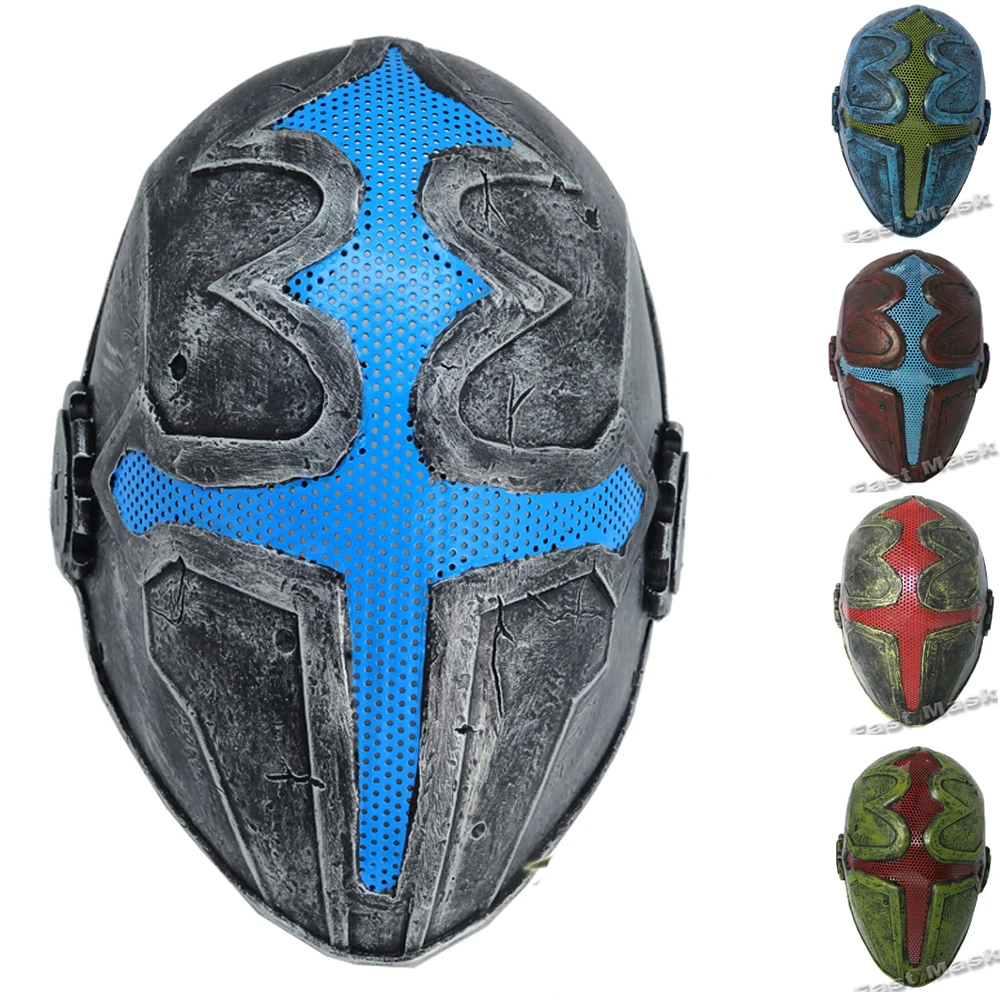 Airsoft Cross King Mask Full Face Glass Fiber Mesh Net Mask Tactical