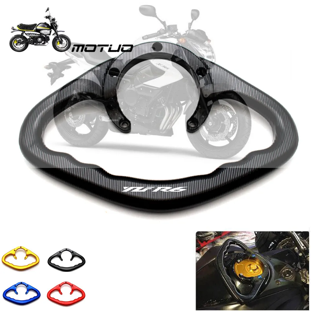 

YZF R6 2000-2014 2013 Motorcycle Accessories CNC Passenger Handgrips Hand Grip Tank Grab Bar Handles Armrest For Yamaha R6