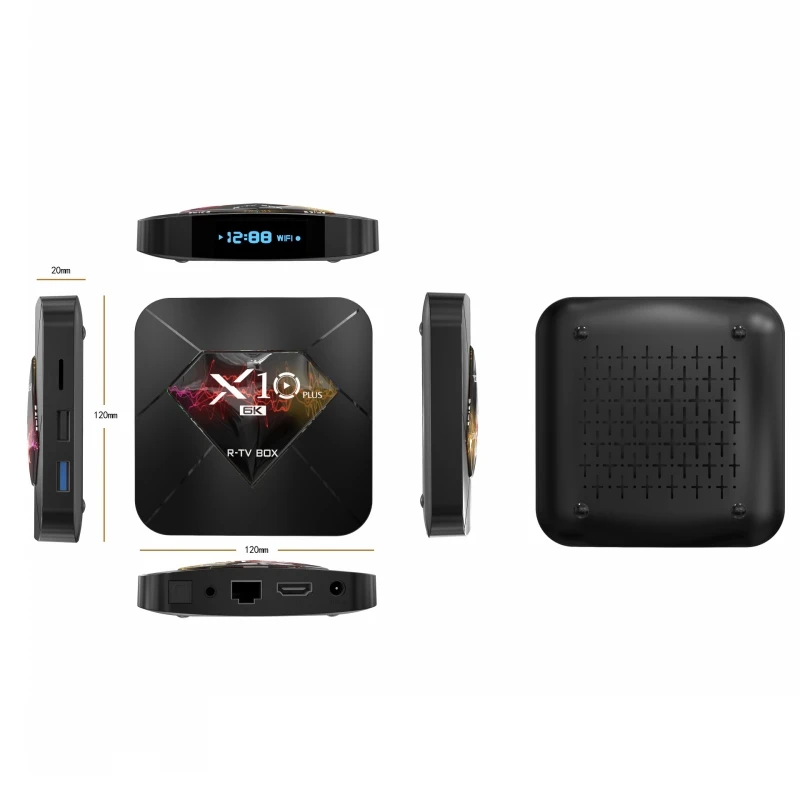 NWD X10 Plus Android 9 0 6K Smart TV Box Четырехъядерный 4 ГБ ОЗУ 32 ГБ/64 Гб ПЗУ USB3.0 WIFI H.265 HDR iptv