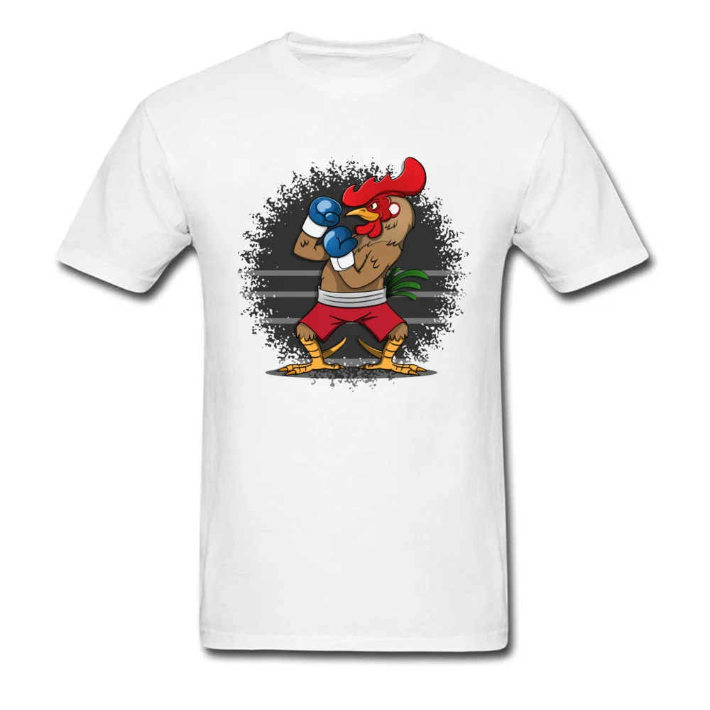  Simple Style Tops Tees New Coming Short Sleeve Men T-shirts TpicOriginaltitle Custom VALENTINE DAY Tops Tees Crew Neck Boxing Rooster white