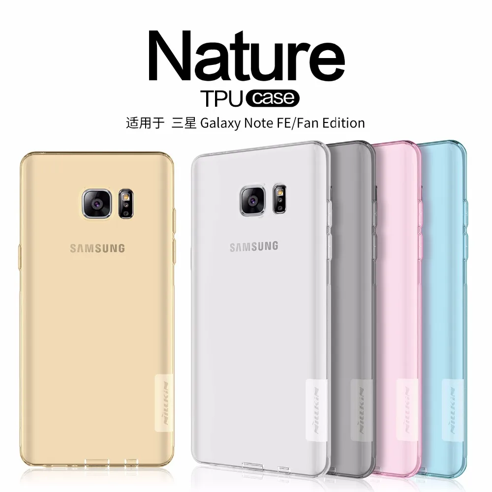 

NILLKIN Nature TPU Transparent soft case for Samsung Galaxy Note FE(NoteFE Fan Edition) case back cover with retailed package