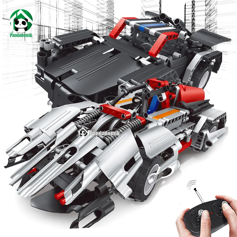 

Assemble RC 2in1 Car Building Blocks Technic Bricks Remote Control Toys Truck RC Car Kids DIY Construction Toys for Boys Gift