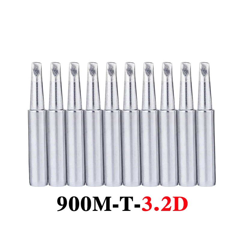 

10pcs/set 900m-T-3.2D Welding Tip Lead-Free Replacement Solder Iron Head Tips For 936 DIY BGA Rework