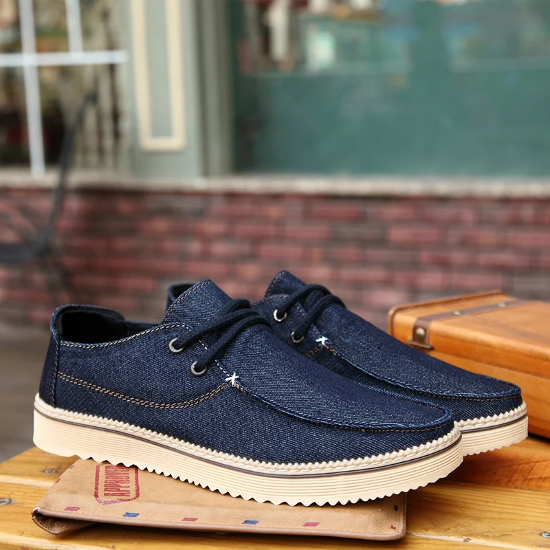 denim men casual shoes luxury brand espadrilles summer spring fashion sneakers  comfortable driving footwear canvas moccasins (5)