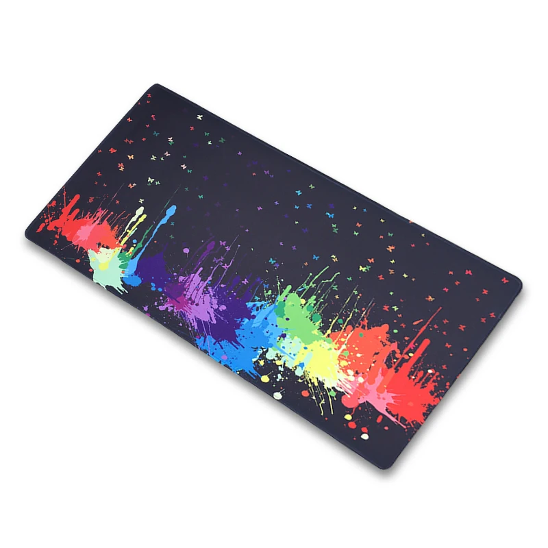 

Large Game Mouse Pad Geometric Checkered Pattern Mat Stitched Edges Waterproof Ultra Thick Silky Smooth Mousepad 90x40/80x30cm