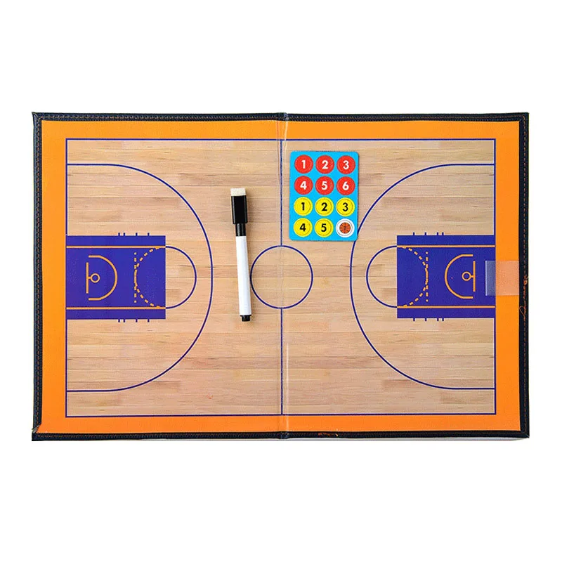 USA Shipping Basketball Tactics Board Basketball Accessory Professional Basketball Coaching Board Double-sided Coaches