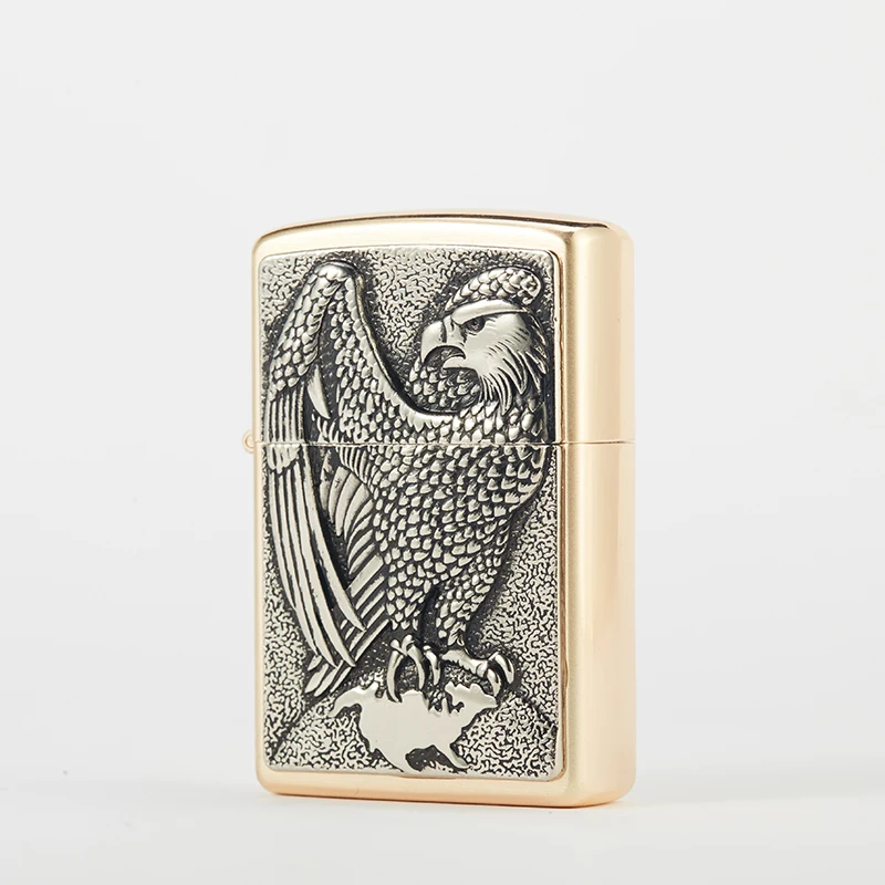 

Chief Brand Copper Lighter Gasoline Vintage Lighter for Smoking Kerosene Lighter Cigarette Oil Petrol Refillable