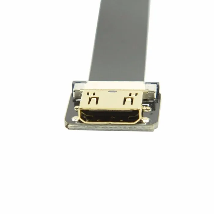 0 1 м 90 градусов вверх под углом FPV Micro HDMI штекер к Mini FPC плоский кабель для GOPRO