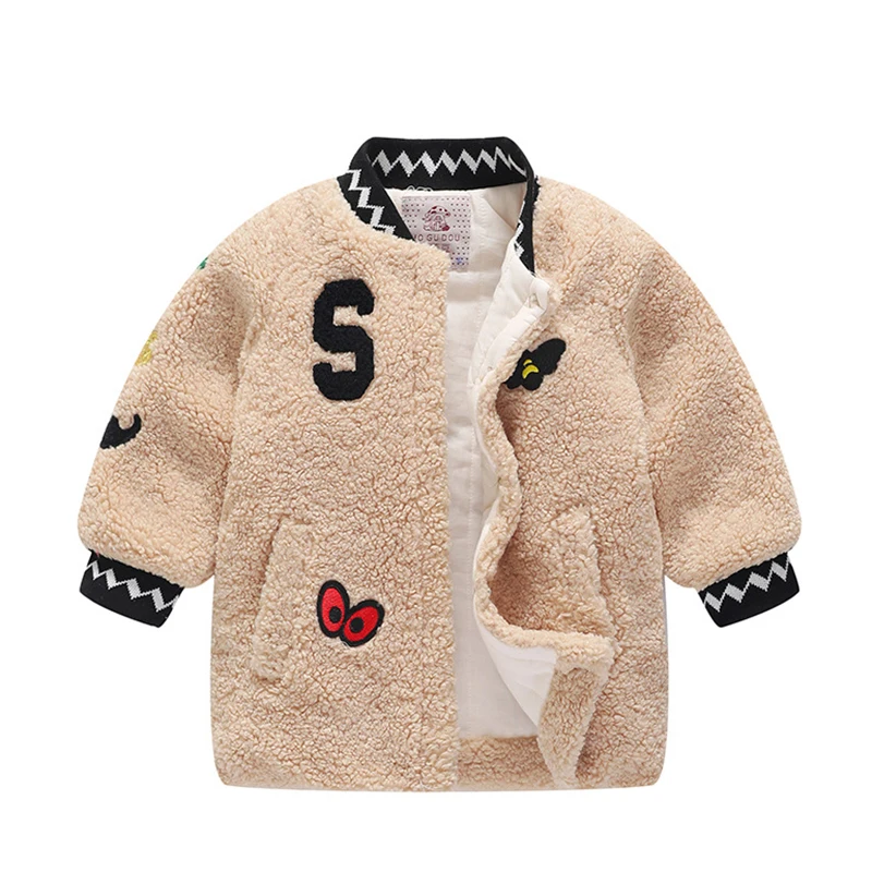 

Bibicola baby girls winter jackets warm faux fur fleece coat children jacket outerwear kids jacket for girls clothing