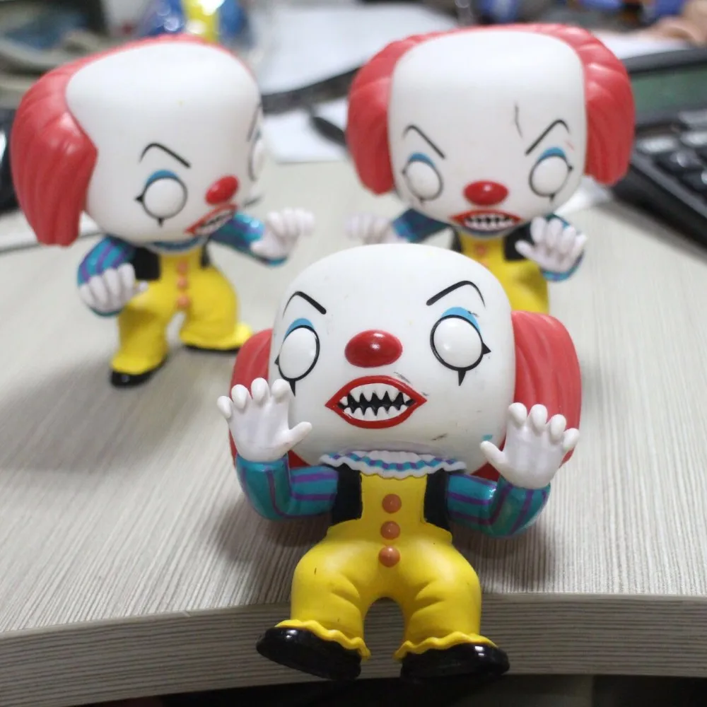 Funko поп фильмы ужасов: Стивен Кинг это-PENNYWISE клоун Виниловая фигурка декоративная модель игрушки дешевая цена без коробки