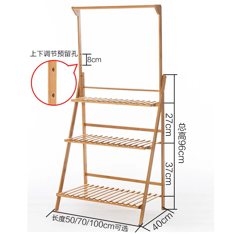  1 Best Bamboo Potted Plant Stand Flower Pot Holder Multilayer Flower Plant Stand Indoor Outdoor Gif