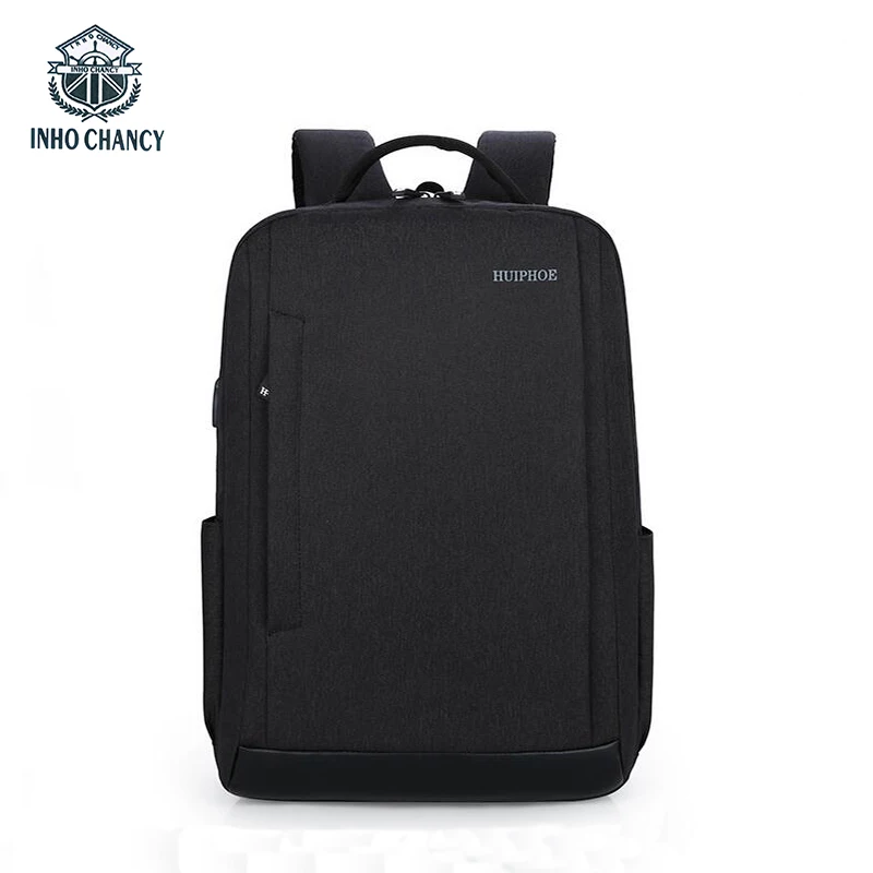 

INHO CHANCY Multifunctional USB Charging Backpack Man Large Capacity 15.6 "Laptop Bag Travel Back Pack Student School Bag