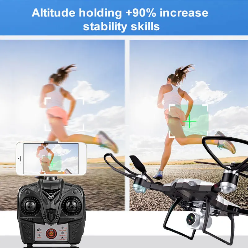 

Drone Aircraft Helicopter Quadcopter Foldable FPV HD Camera 2.4GHz Headless Mode Speed Adjustable 3D Flips Intelligent
