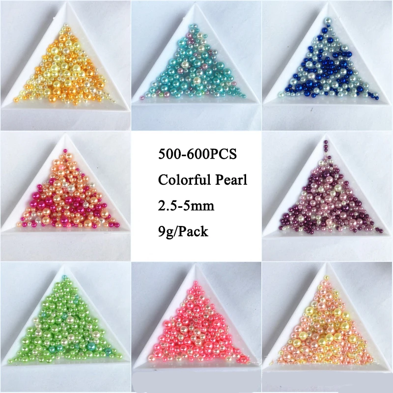 

9g/lot UV Resin Pearl Particles Accessories Slime Balls Small Tiny Foam Beads Floam Filler For Slime DIY Supplies 2.5-5mm