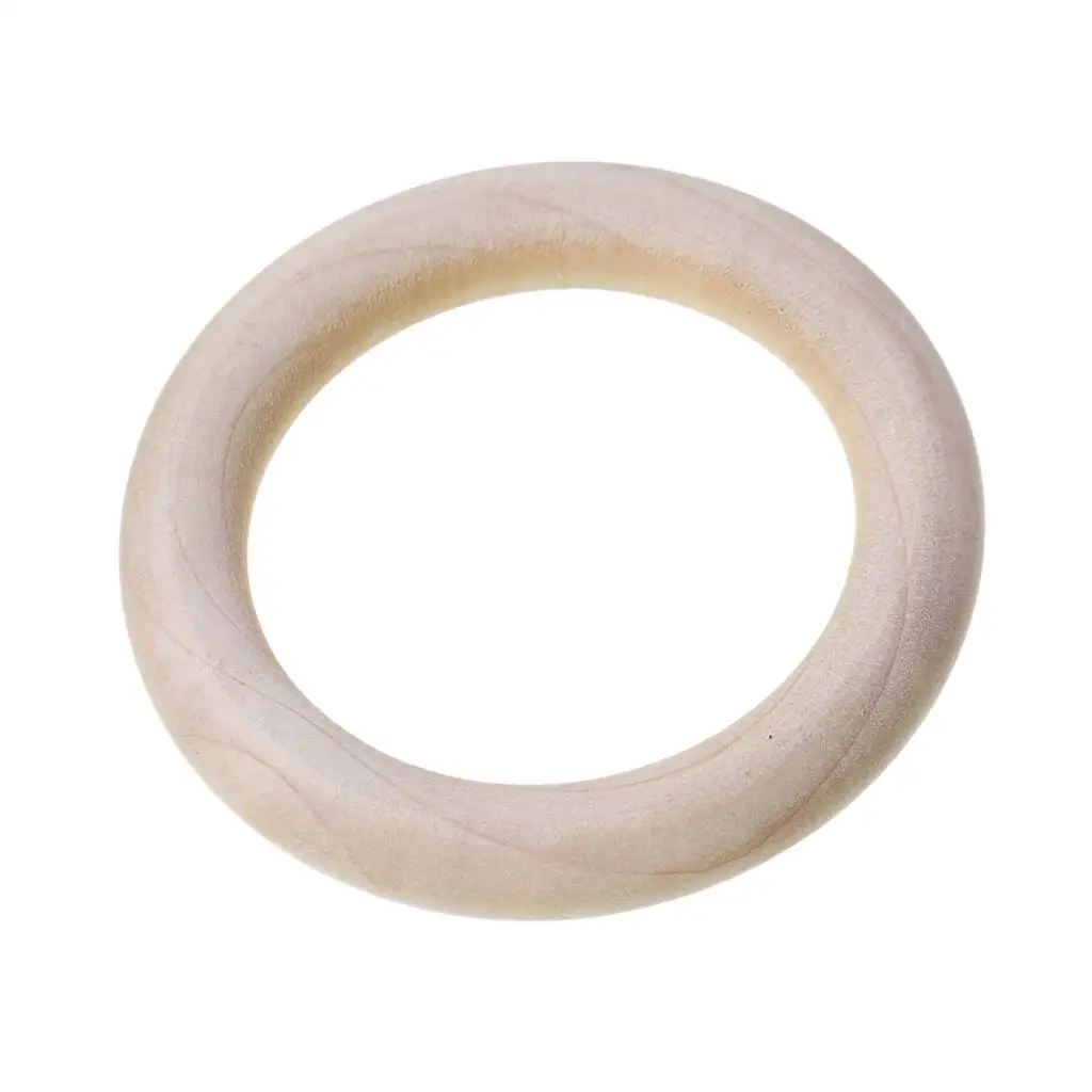 DoreenBeads деревянная Закрытая пайка круглые кольца 6 7 см (2 5/8 &quot) Диаметр 2 шт |