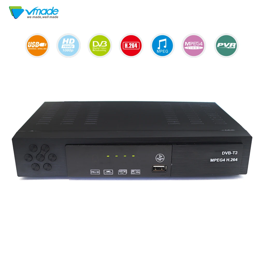 DVB T2 DVB T HD Digital TV Tuner Receptor MPEG4 DVB T2 H.264