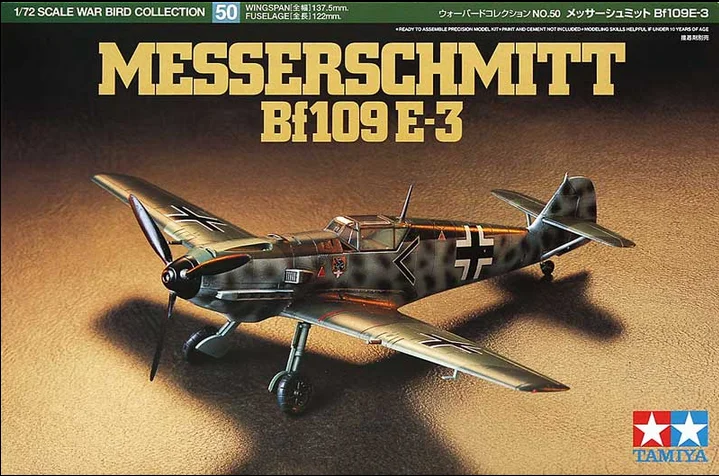 

Aircraft Assembly Model 60750 1/72 WWII German Bf109E3 Fighter