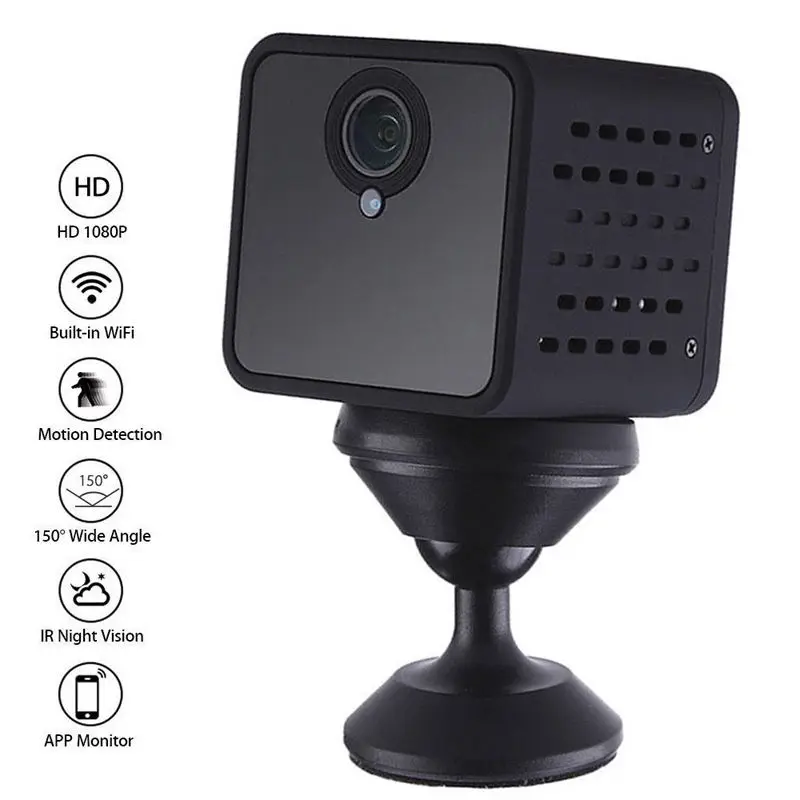 Wifi IP мини-камера беспроводная инфракрасная камера тела ночного видения Обнаружение движения мини DV диктофон 1080P HD камера f