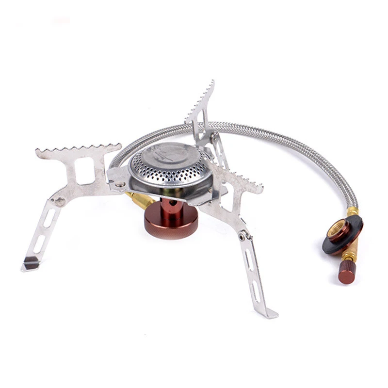 

Outdoor Gas Stove With Gas Tank Connector Split Type Stove Tank Adapter Picnic Accessories Outdoor Tool For Camping Hiking
