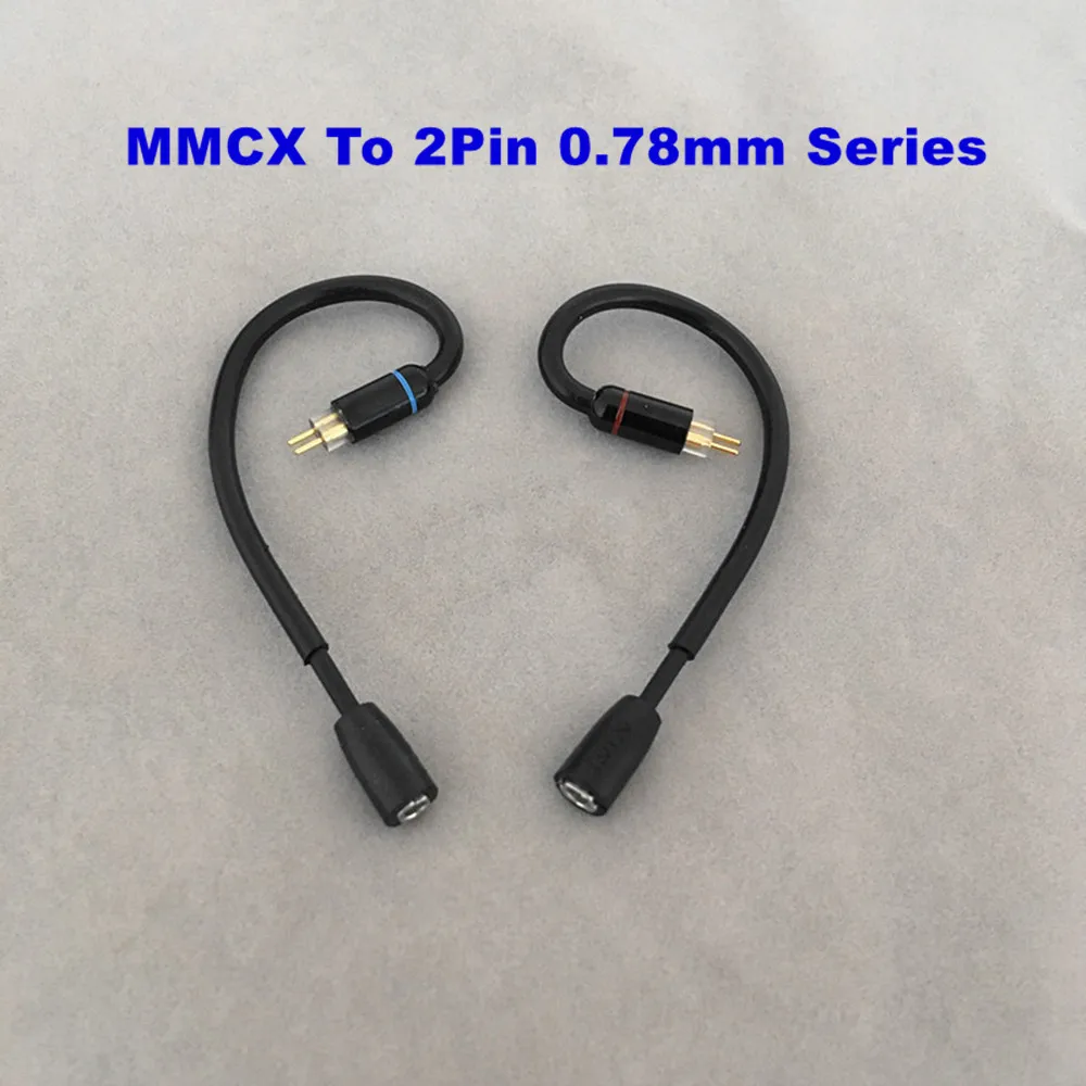 Black MMCX TO 2PIN 0.78MM