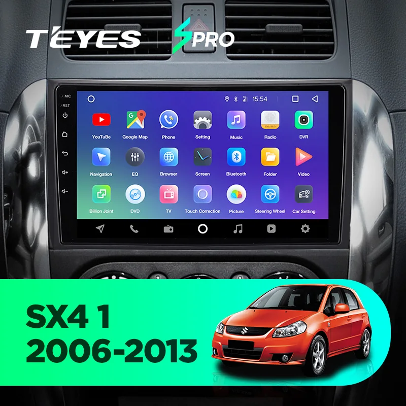 TEYES SPRO Штатное Головное устройство For Suzuki SX4 2006-2013 GPS Android 8.1 aвтомагнитола магнитола автомагнитолы Андроид для Сузуки SX4 1 поколение аксессуары штатная магнитола автомобильная мультимедиа