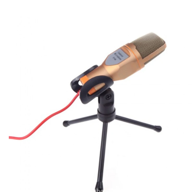 SF-666 Condenser Microphone Professional Studio Mic Karaoke Singing 3.5mm Jack Wired Microphone With Stand For Computer (5)