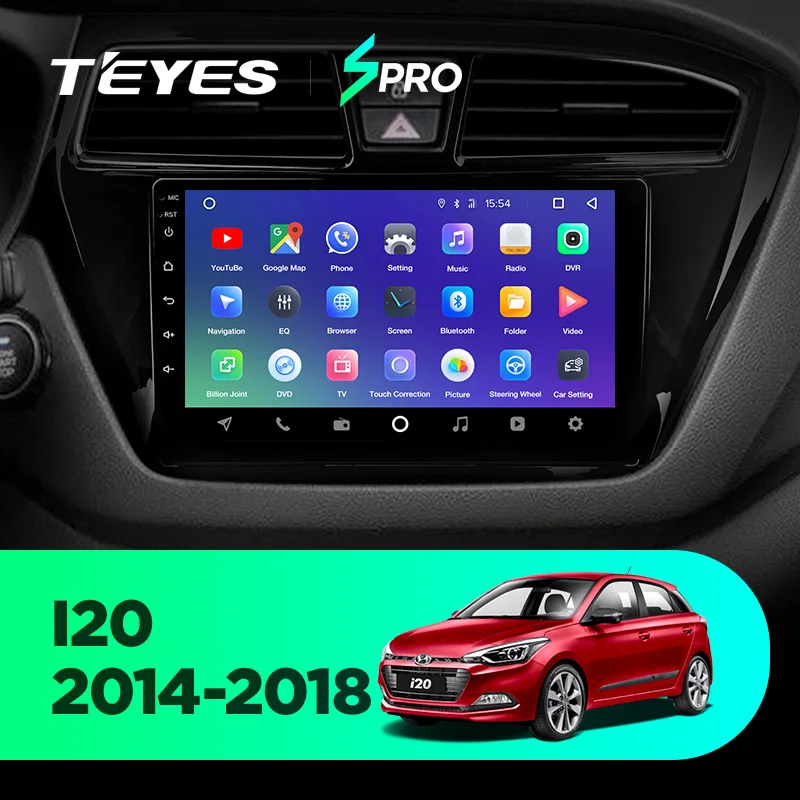 Perfect TEYES SPRO For Hyundai I20 2014-2018 Car Radio Multimedia Video Player Navigation GPS Android 8.1 Accessories Sedan No dvd 2 di 1