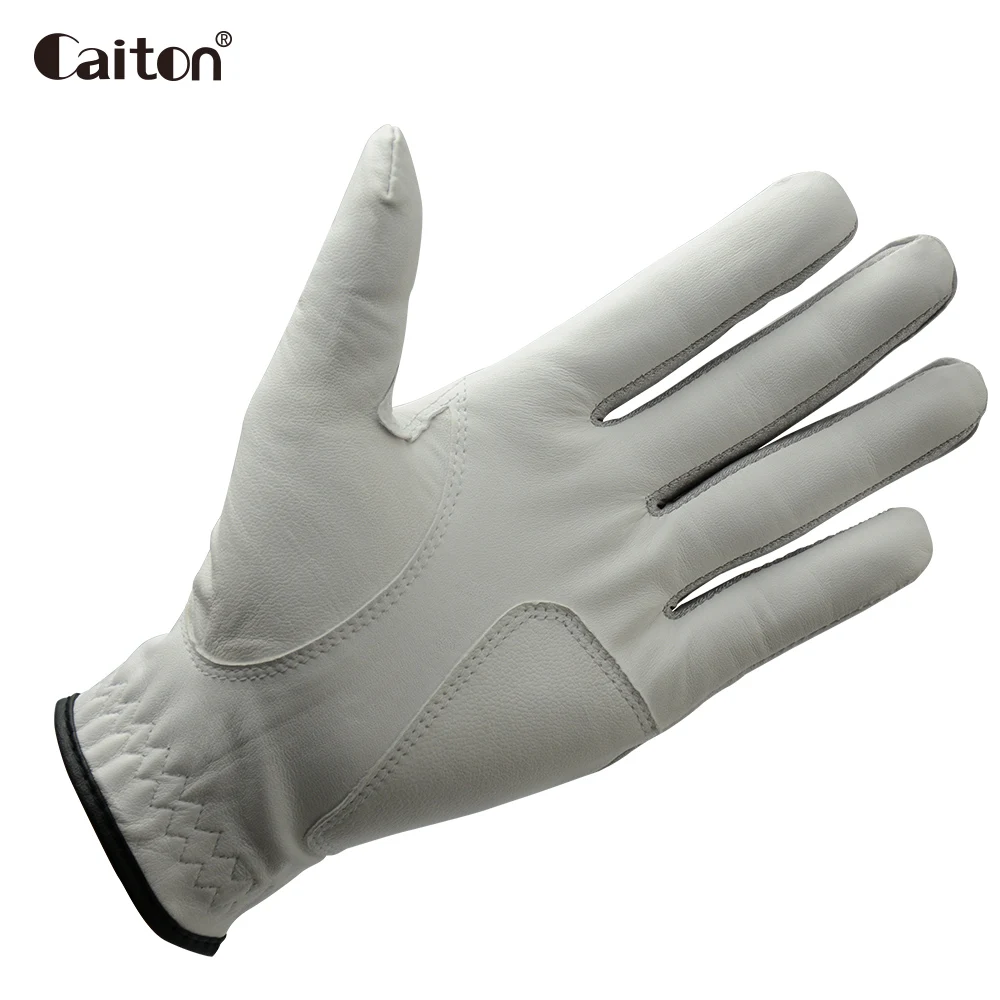 

Caiton First layer sheepskin Men's Golf gloves left handComfortable and breathable Leather gloves