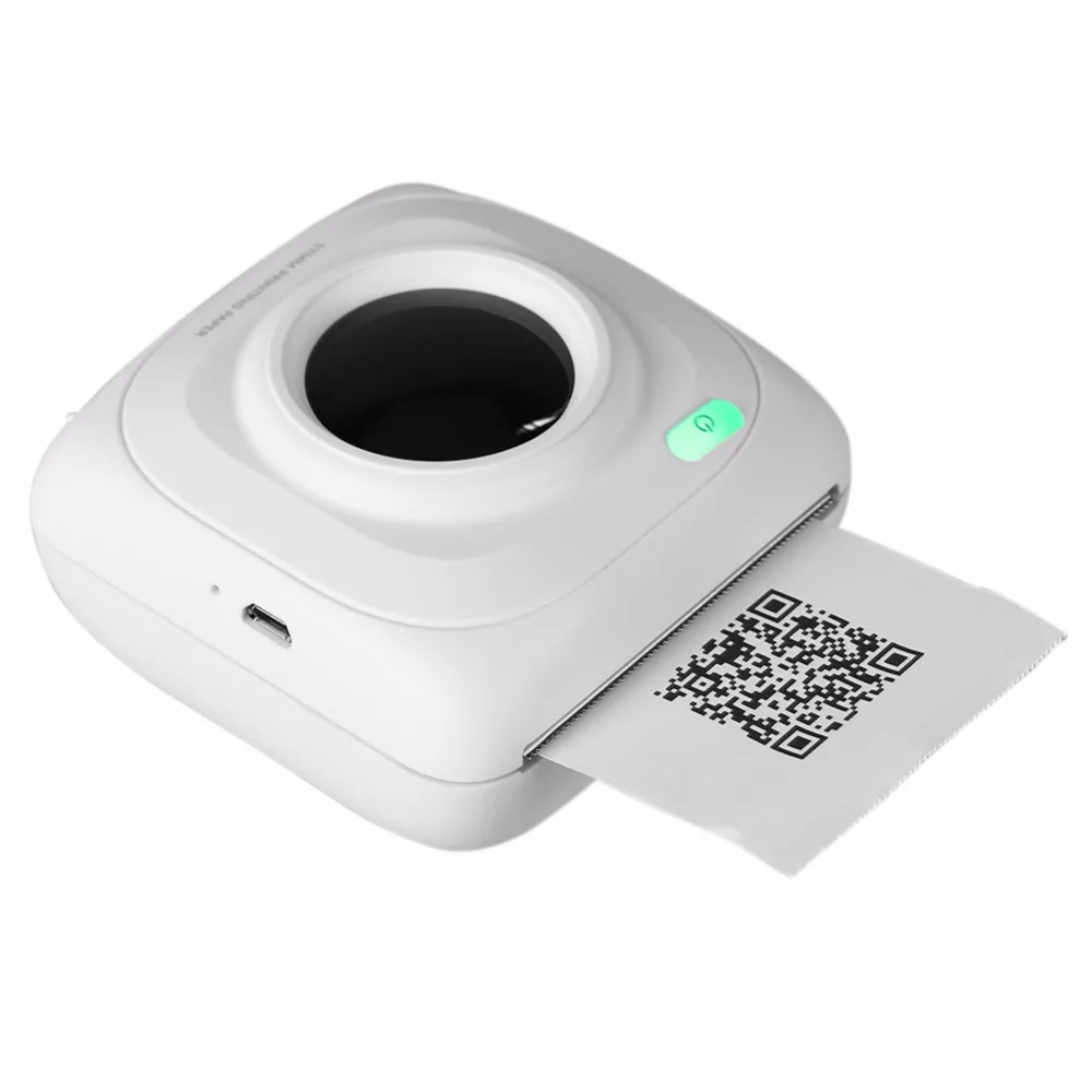 PortablePrinterBluetooth40MiniPOSThermalPhotoPrinterPhoneWirelessConnection1000mAhPhotoPrinterforAndroidIOS