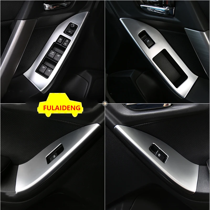 4 шт. для Subaru Forester 2013- ABS Матовый переключатель окна крышка рамка отделка автомобиля Стайлинг Аксессуары