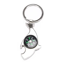 1 шт. металлический Звездный компас с акулой с брелоком кулон Pesonality подарки для автомобилей