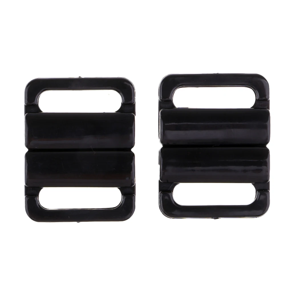 20 Pairs Plastic Bikini Clips Snap Hooks Bra Strap Swimwear Clasp Lingerie Supplies 14mm