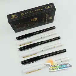 [Полноцветный] (3 шт./лот) Высокое Ёмкость черные чернила 0,5 мм гелевые ручки для офиса Бизнес записи канцелярские принадлежности для