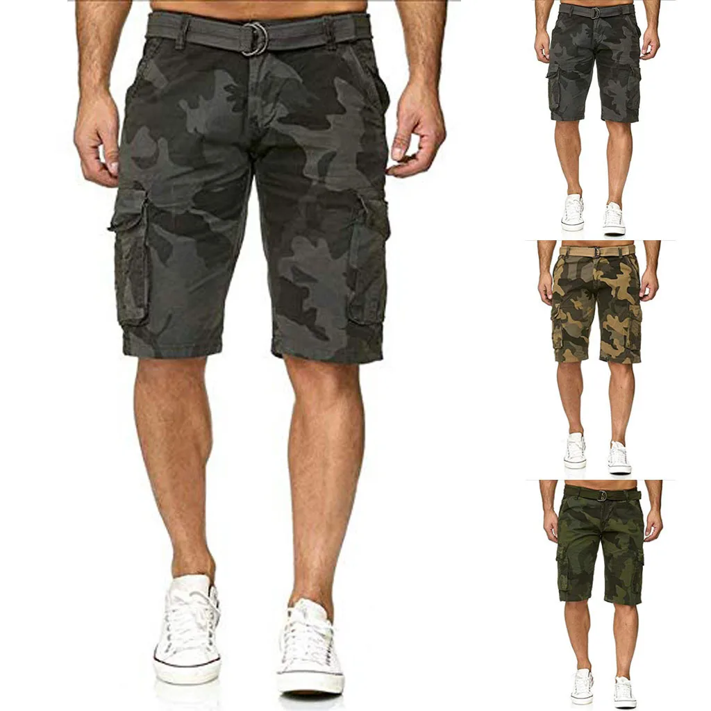 Мужские шорты летние повседневные мужские спортивные штаны хлопковые дышащие эластичные многокарманные рабочие шорты L0712