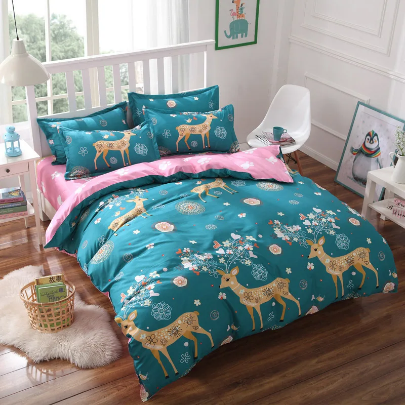 3pcs 4pcs Set Full King Queen Twin Double Size Bedding 1.5m 1.8m 2.0m 2.2m Bed Sheet Duvet Cover Pillowcase Bedlinens Bedclothes