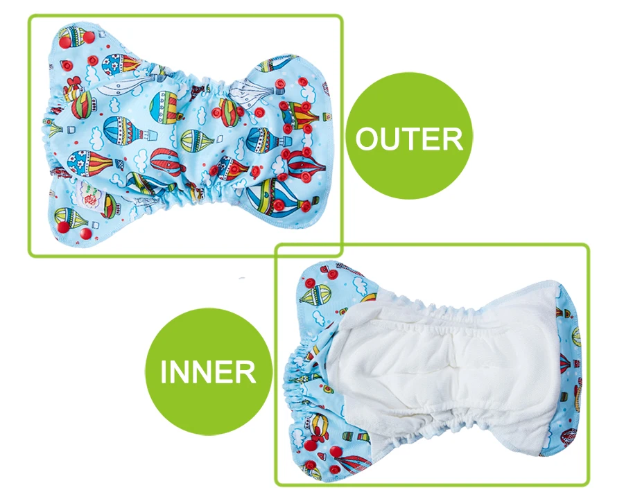 10 шт. Happy флейта органический хлопок памперсы для новорожденных крошечные детские подгузники пеленки двойной Gussets дышащий многоразовый Fit