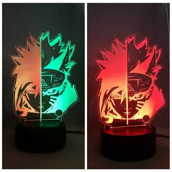 

RGB 7 Colors Change Flashing LED NIGHT LIGHT Naruto Uzumaki USB Remote Child Sleep Lamp Desk Light Kids Birthday Christmas Lamp