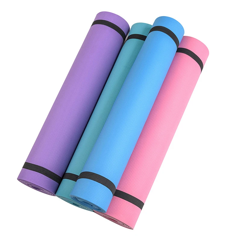 6 мм 4 цвета открытый складной коврик для йоги нескользящий толстый коврик для фитнеса Пилатес коврик для фитнеса