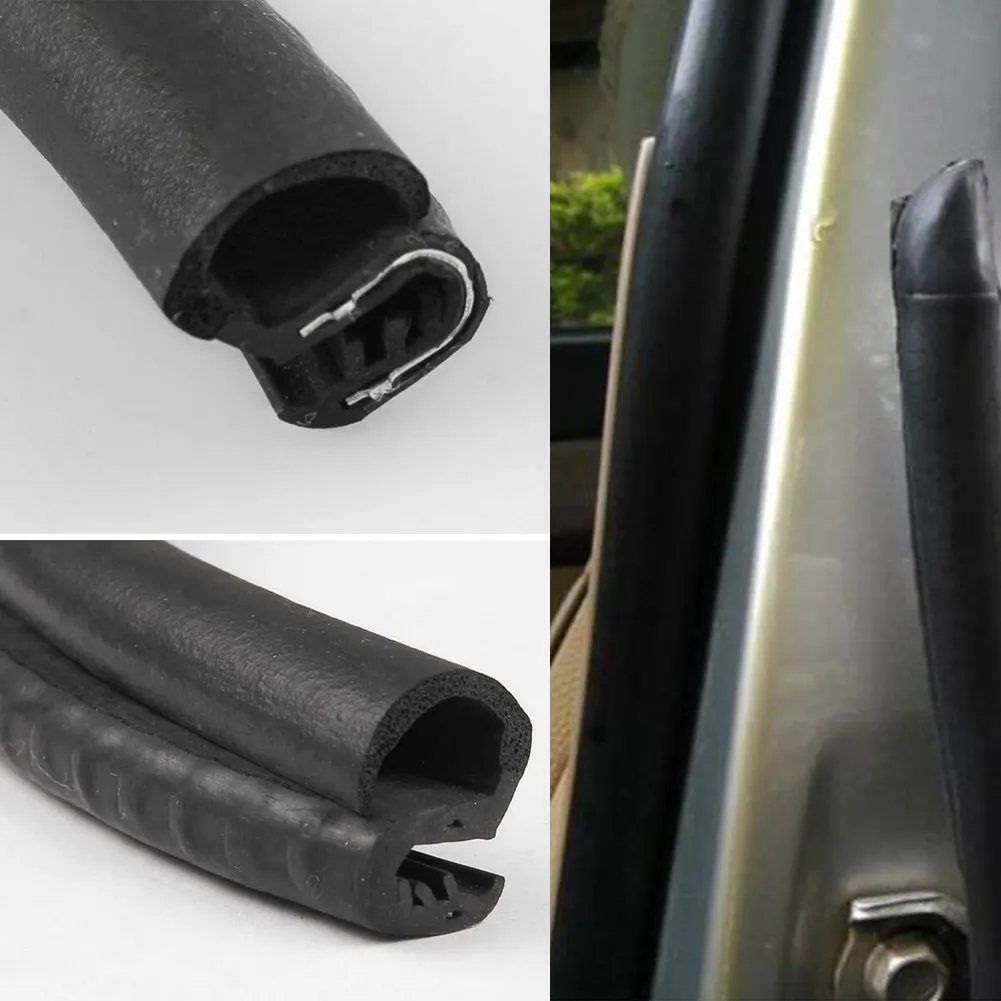 

2pcs 80cm Anti-Noise Auto Rubber B Pillar Type Car Door Rubber Seal Strip Seals Dustproof Sealing Strips Automobile Universal