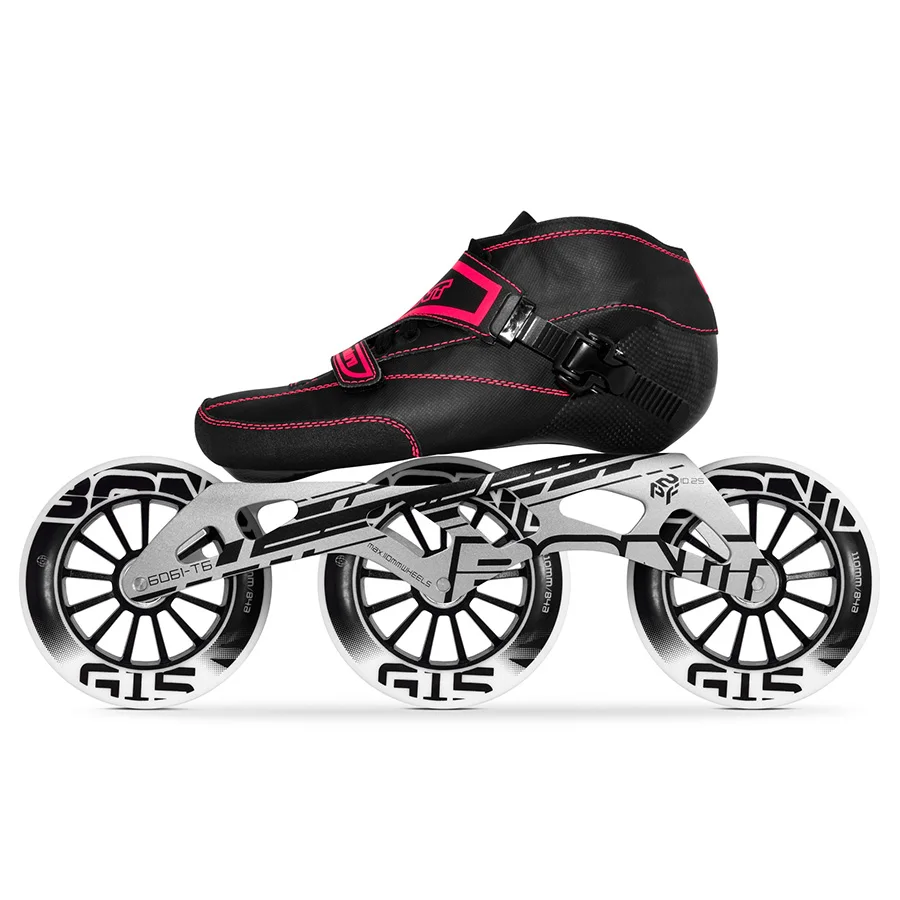 الأصلي بونت إندورو 3*90/100/110 مللي متر G15 المهنية سرعة حذاء تزلج بعجلات Heatmoldable الكربون الألياف سباق Patines أطفال الرجال الكبار