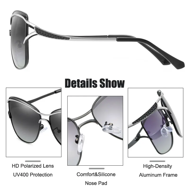 MYMARCH 2019 New Fashion Sunglasses Women Brand Design Polarized Sunglasses Luxury Vintage Retro Shades Glasses Oculos sol UV400