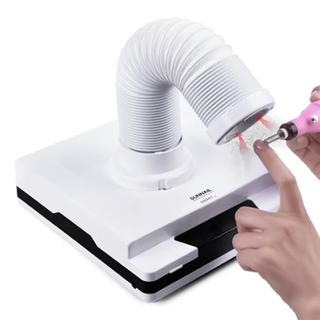 

60w Strong Power nail suction dust collector nail dust collector Vacuum Cleaner retractable elbow manicure machine Art Equipment