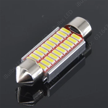 

100pcs Hot Sale 39mm 20 LED 4014 SMD Car Auto C5W Canbus Error Free Dome Interior Festoon Bulb Reading Map Light Door Lamp