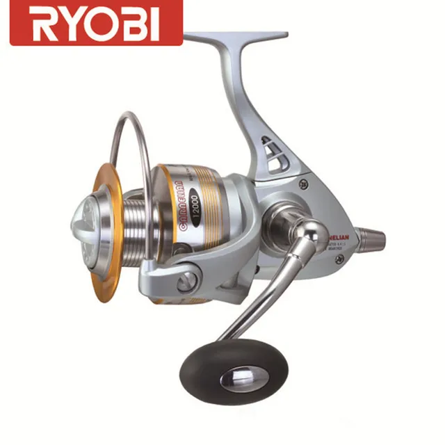 Cheap RYOBI Spinning Fishing Reel Full Metal 4.4:1/10+2BB CARNELIN10000 Trolling Reel Molinete Para Pesca Moulinet Peche Free Shipping
