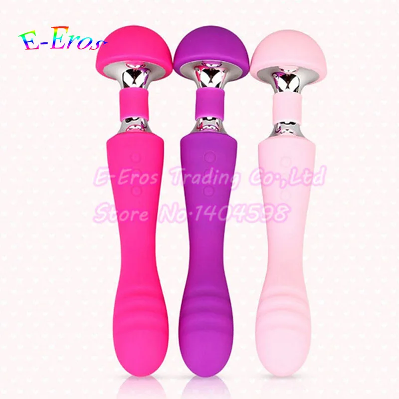 

ORISSI Woman's pleasure USB Rechargeable Dual Motor Dildo Vibrator Magic Wand Massager Clit Stimulation AV Vibrator Sex Toys