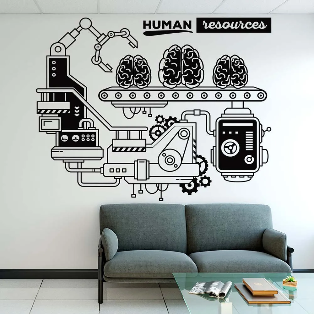 

Human Resources Office Teamwork Corporate Wall Sticker Classroom Company Business Process Wall Decal Office Vinyl Decor